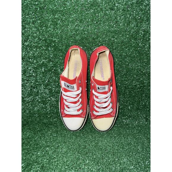 Vintage Converse Made In USA 90s Y2K Chuck Taylor Low Top Red Womens 7.5 Men 5.5 - Picture 7 of 12